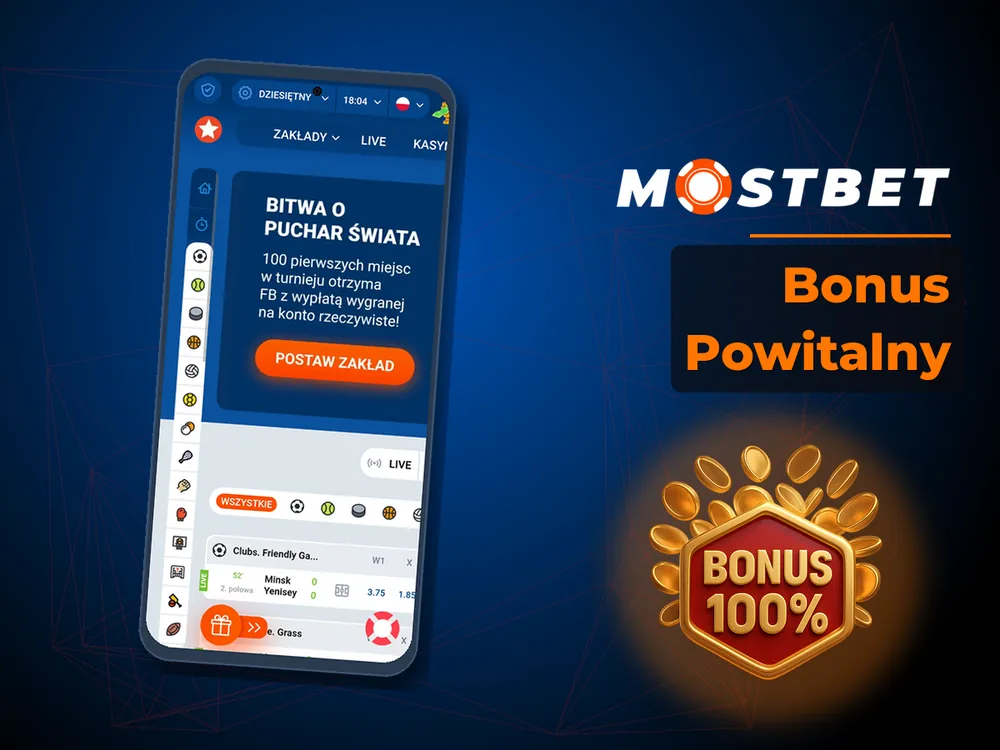 Mostbet - Bonus Powitalny
