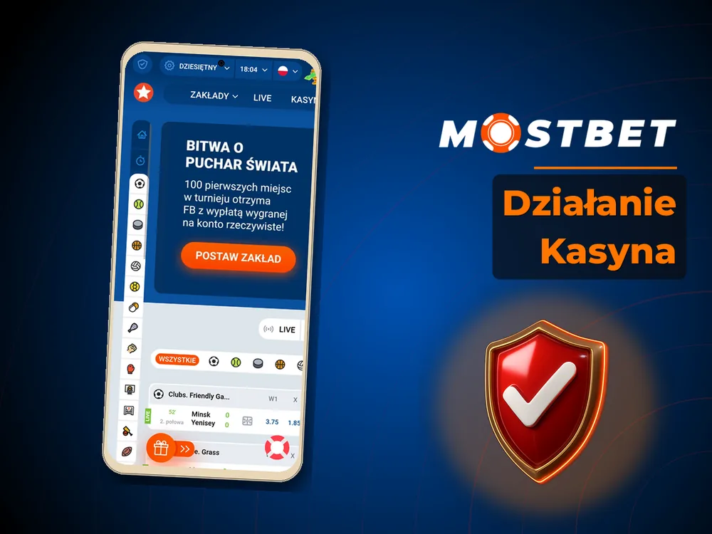 Mostbet - Działanie Kasyna