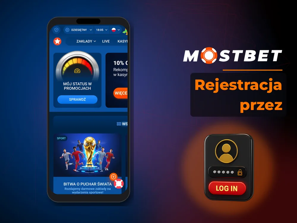 Mostbet - Rejestracja przez