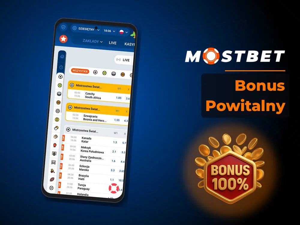 Mostbet - Bonus Powitalny